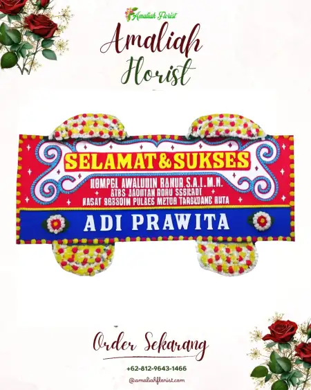 Papan Bunga Ucapan Selamat Sumbersoko